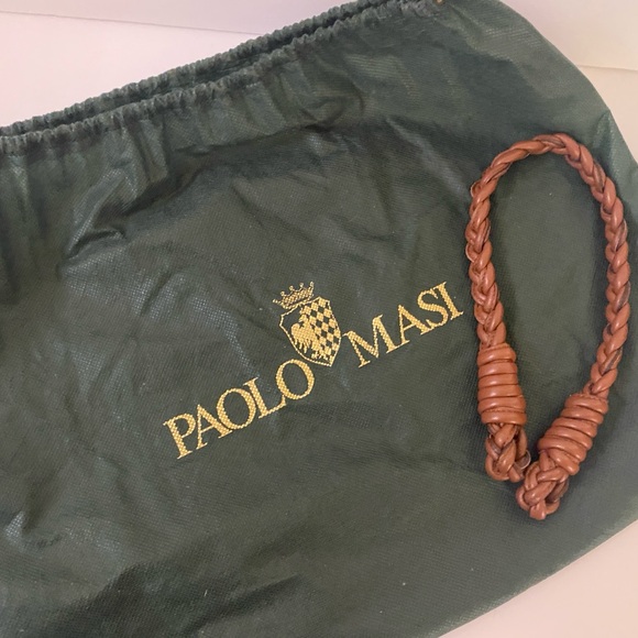 Paolo Masi Mink Fur Authentic NWOT Italian Shoulder Bag with Leather & Gold Trim - Picture 5 of 15